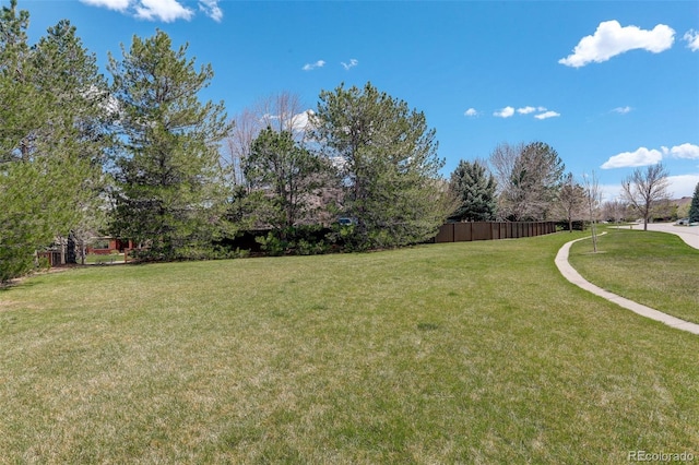 10059 Granite Hill Dr, Parker, CO 80134 - view of yard featuring fence