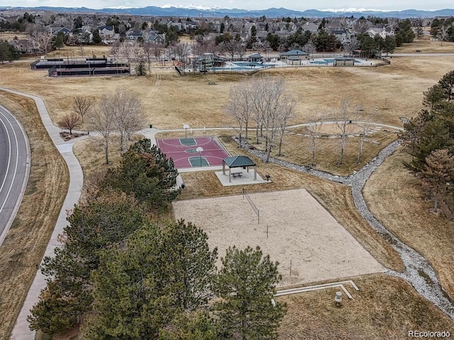 10059 Granite Hill Dr, Parker, CO 80134 - drone / aerial view featuring a mountain view