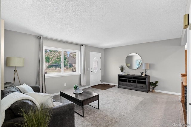 8721 W 86th Ave, Arvada, CO 80005 - carpeted living room featuring a textured ceiling
