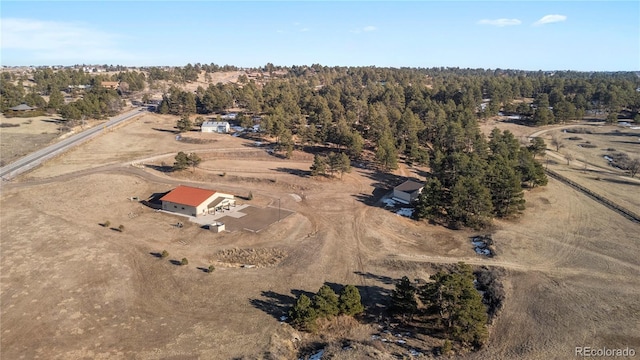 drone / aerial view featuring a rural view