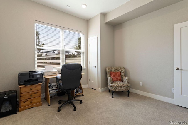 7022 Homeplace St, Castle Rock, CO 80108 - carpeted home office with baseboards