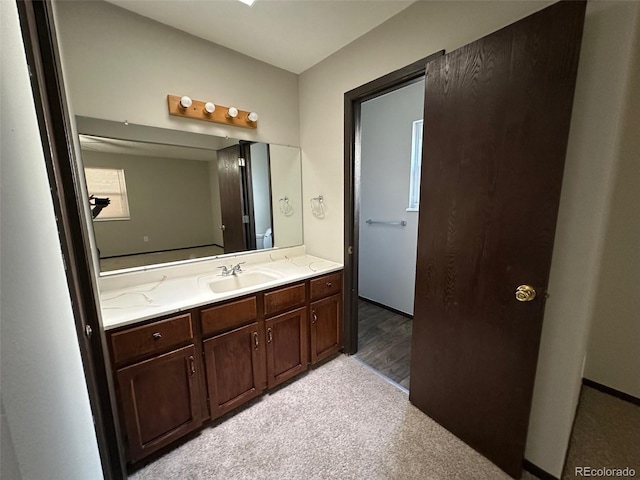 bathroom featuring vanity