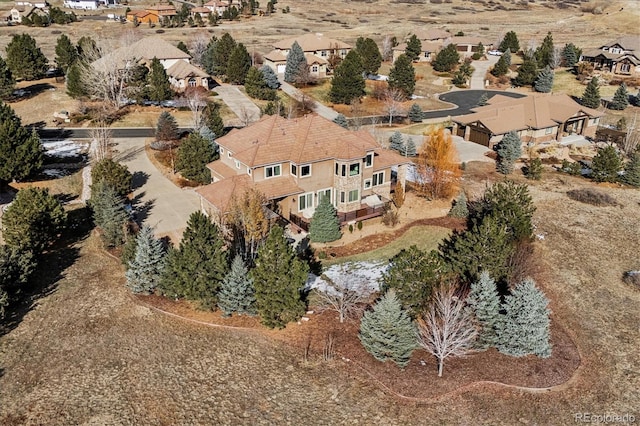 birds eye view of property featuring a residential view