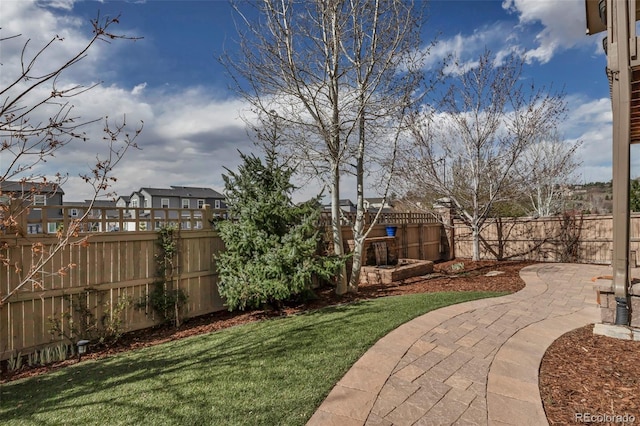 4032 Donnington Cir, Castle Rock, CO 80104 - fenced backyard with a patio area and a residential view