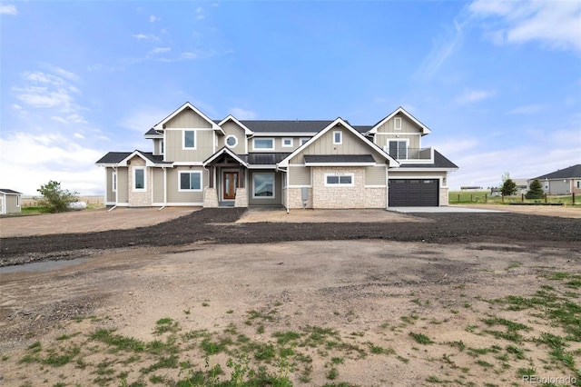 craftsman-style house featuring a garage