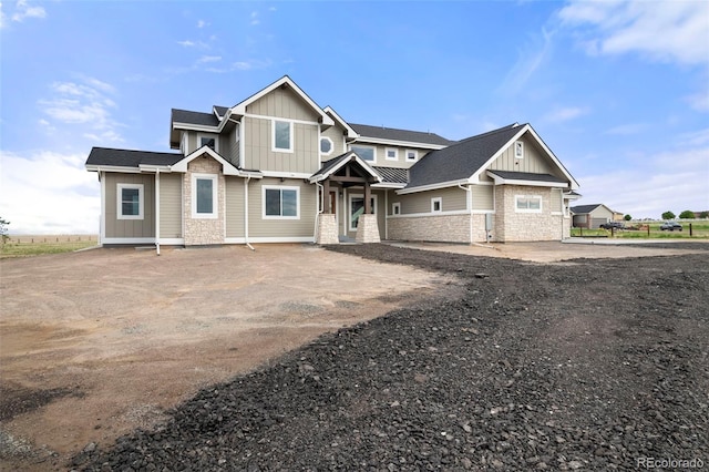 craftsman house with a patio area