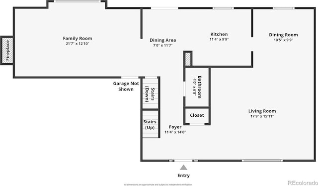 1487 S Zeno Way, Aurora, CO 80017 - floor plan / room layout
