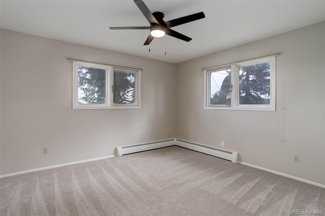 14650 Tejon St, Broomfield, CO 80023 - unfurnished room featuring carpet, plenty of natural light, a ceiling fan, and baseboards