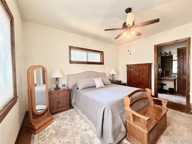 185 Wildrose Ct, Woodland Park, CO 80863 - bedroom with a ceiling fan
