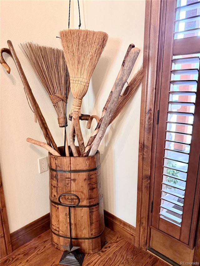 185 Wildrose Ct, Woodland Park, CO 80863 - detailed view of baseboards and wood finished floors