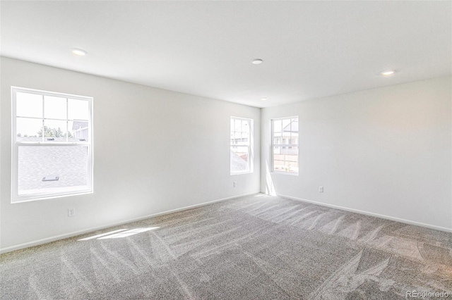 4451 Soapberry Pl, Castle Rock, CO 80108 - spare room featuring carpet floors and recessed lighting