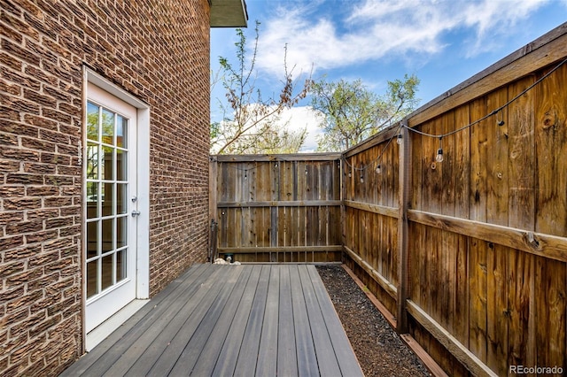 view of deck