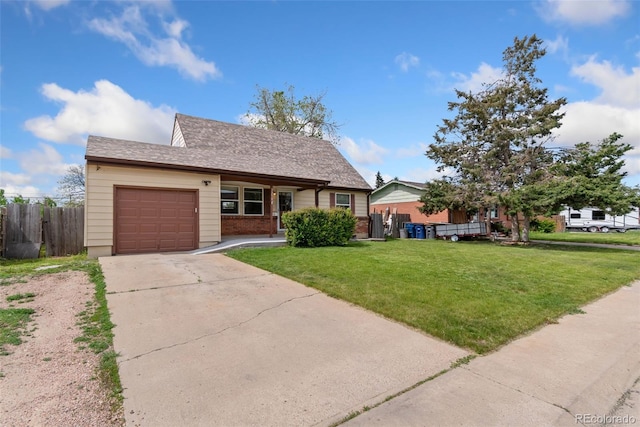 3270 W 92nd Pl, Westminster, CO 80031 - view of front of house with a garage, concrete driveway, and brick siding