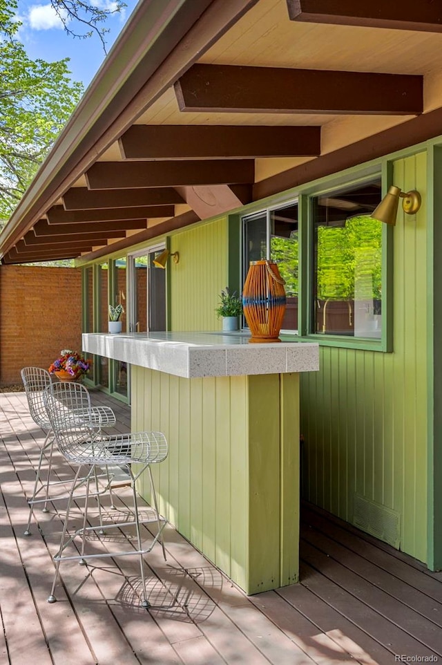 5450 Mohawk Rd, Littleton, CO 80123 - view of wooden deck