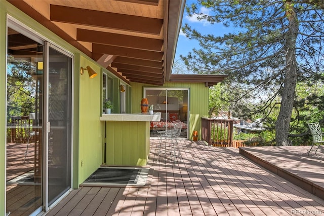 5450 Mohawk Rd, Littleton, CO 80123 - view of wooden terrace