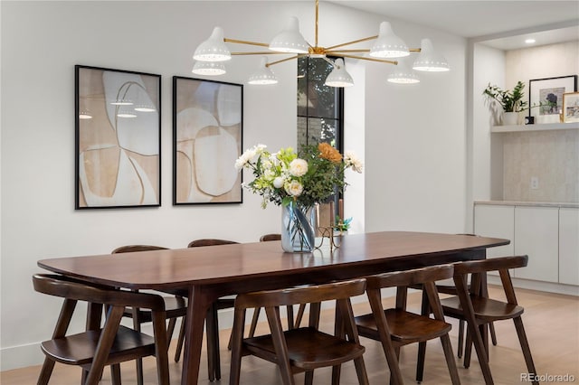 332 S Franklin St, Denver, CO 80209 - dining room featuring a chandelier