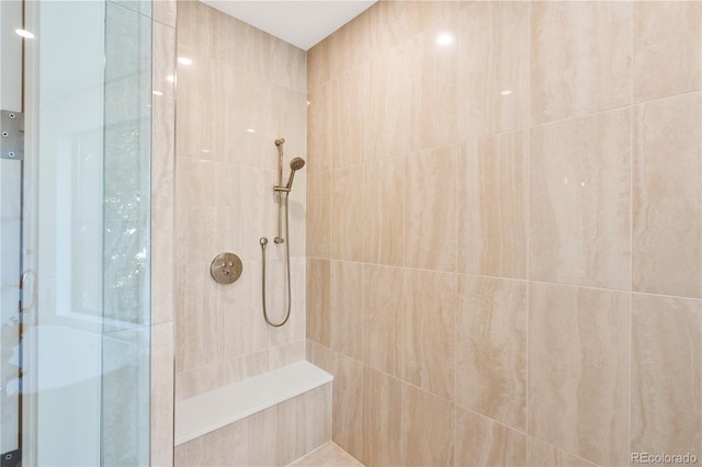 332 S Franklin St, Denver, CO 80209 - full bath with tiled shower