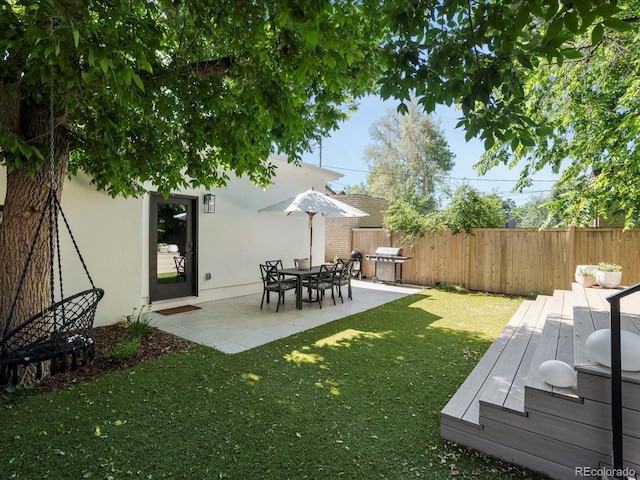332 S Franklin St, Denver, CO 80209 - view of yard with a patio area and a deck