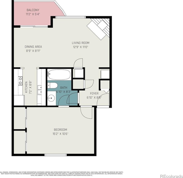 19192 E Wyoming Pl Unit 105, Aurora, CO 80017 - view of property floor plan