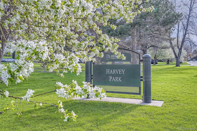 1655 S Lowell Blvd, Denver, CO 80219 - community / neighborhood sign with a yard