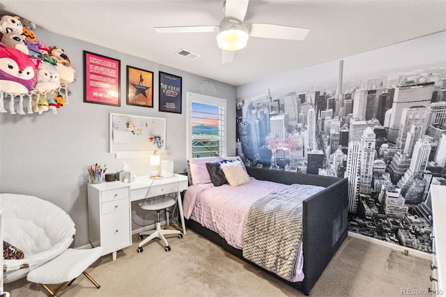 17335 W 94th Ave, Arvada, CO 80007 - bedroom with carpet flooring and a ceiling fan