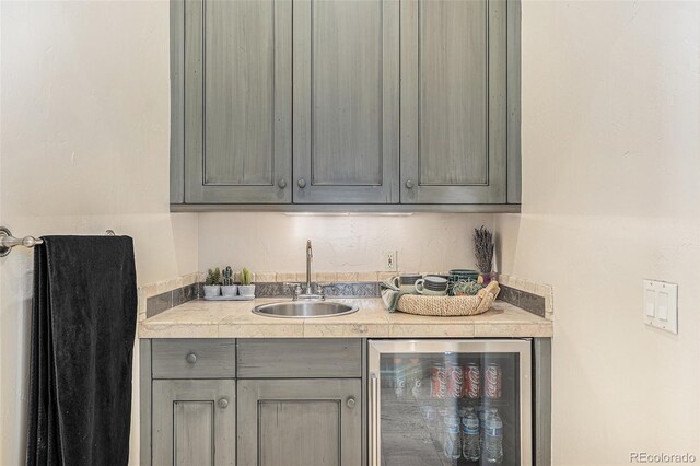 12963 Silver Elk Ln, Littleton, CO 80127 - indoor wet bar with wine cooler