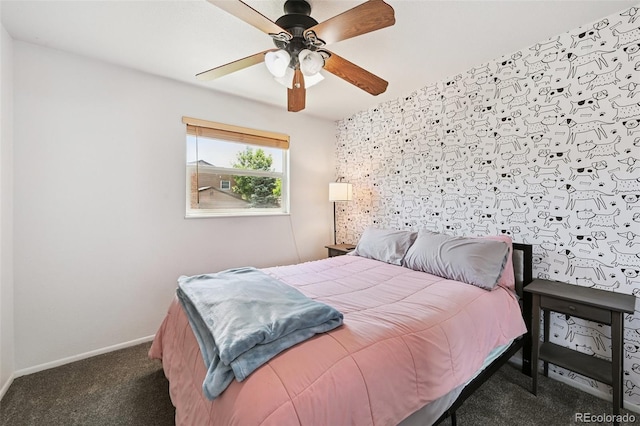 10378 W Weaver Ave, Littleton, CO 80127 - bedroom with carpet and a ceiling fan