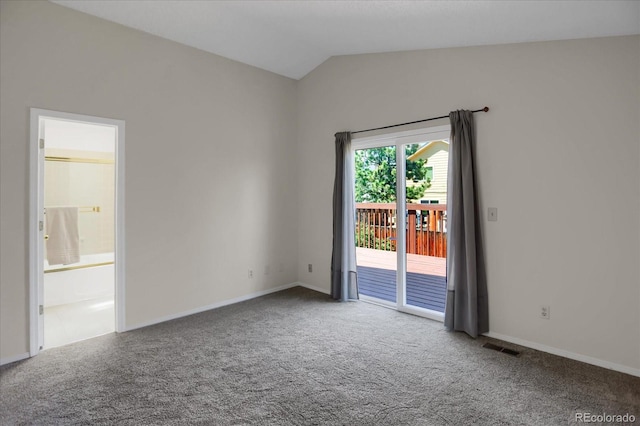 12089 W Burgundy Ave, Littleton, CO 80127 - empty room with carpet floors and lofted ceiling