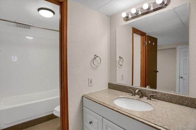 12089 W Burgundy Ave, Littleton, CO 80127 - full bath featuring vanity, tile patterned floors, and shower / bathtub combination