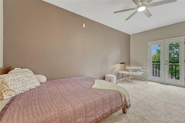 7140 Simms St Unit 102, Arvada, CO 80004 - carpeted bedroom featuring french doors, access to exterior, and ceiling fan