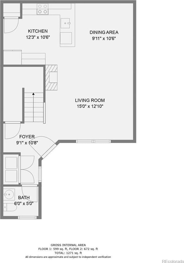 7140 Simms St Unit 102, Arvada, CO 80004 - home floor plan