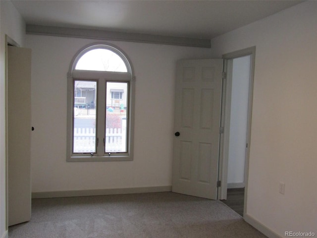 view of carpeted empty room