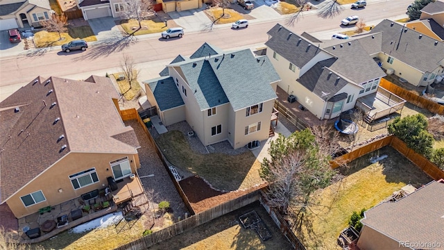 birds eye view of property featuring a residential view