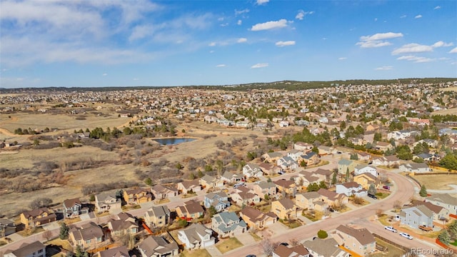 aerial view featuring a residential view