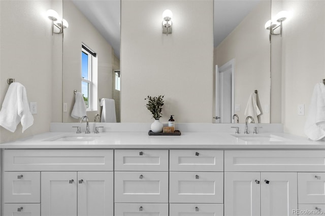 5101 Quitman St, Denver, CO 80212 - bathroom with double vanity and a shower