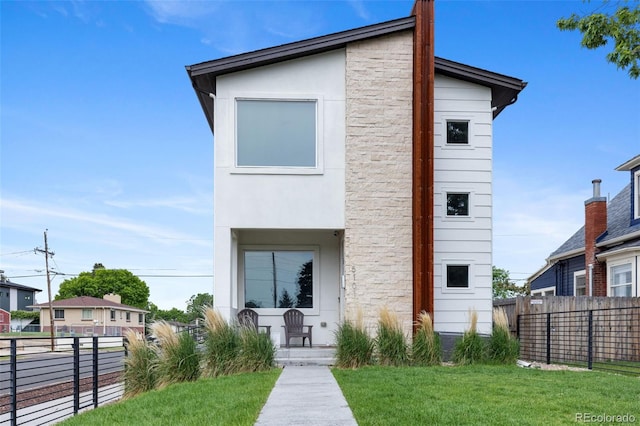 5101 Quitman St, Denver, CO 80212 - modern home with stone siding