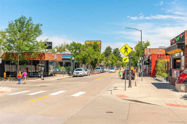 5101 Quitman St, Denver, CO 80212 - view of road featuring sidewalks, street lighting, curbs, and traffic signs