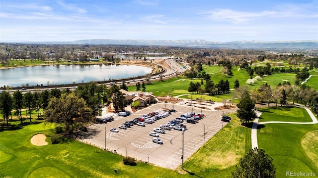 5101 Quitman St, Denver, CO 80212 - drone / aerial view of a water and mountain view and a golf club