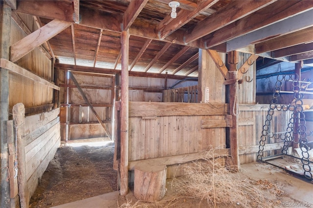 view of horse barn