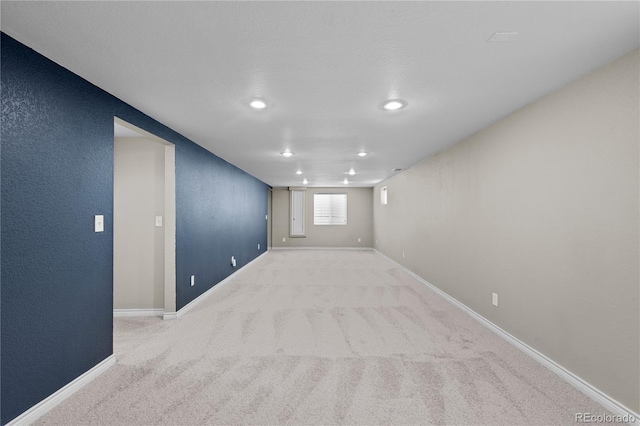 1996 S Dexter St, Denver, CO 80222 - carpeted empty room featuring recessed lighting and baseboards