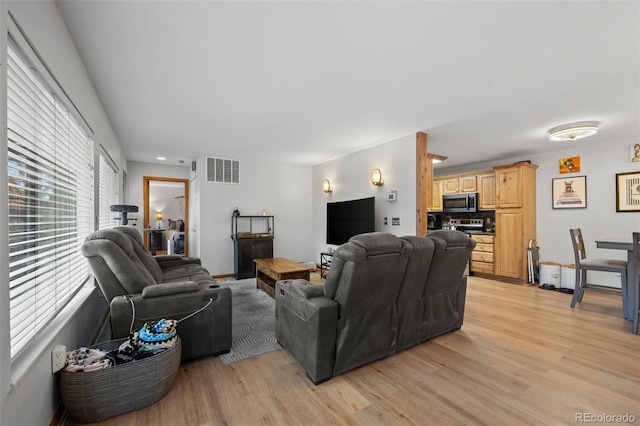 2362 S Troy St, Aurora, CO 80014 - living room featuring light wood finished floors