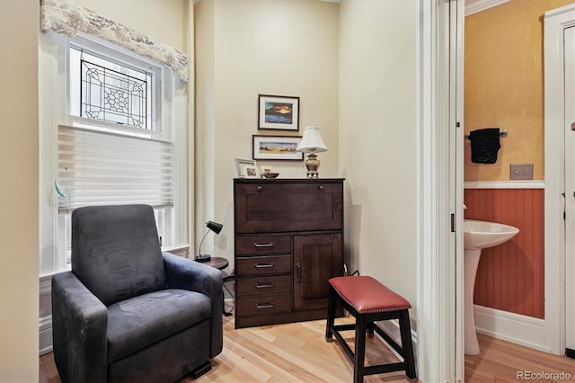 836 E 17th Ave Unit 1A, Denver, CO 80218 - living area with light wood-type flooring