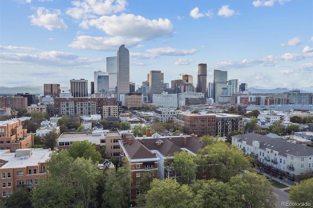 836 E 17th Ave Unit 1A, Denver, CO 80218 - skyline view with a mountainous background