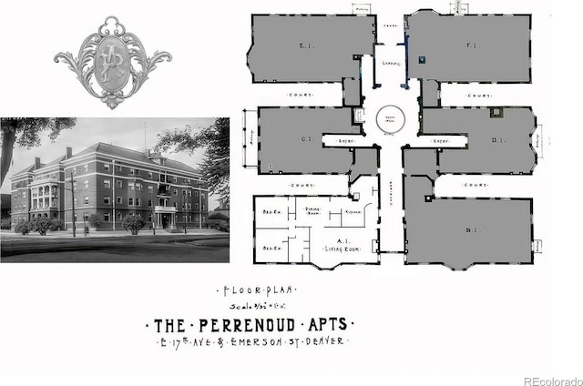 836 E 17th Ave Unit 1A, Denver, CO 80218 - view of property floor plan