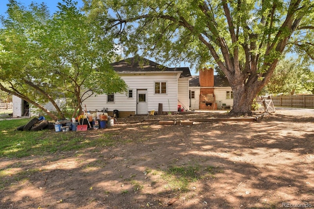 view of rear view of property