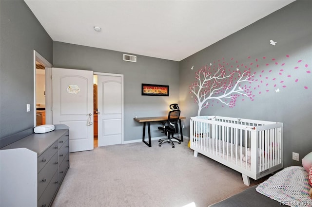 920 S Locust St Unit E, Denver, CO 80224 - bedroom featuring carpet, an office area, and a nursery area