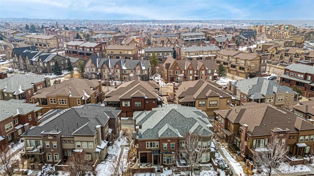 bird's eye view featuring a residential view