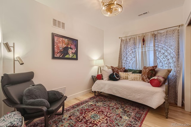 3632 N Pecos St, Denver, CO 80211 - living area with light wood-style floors and baseboards