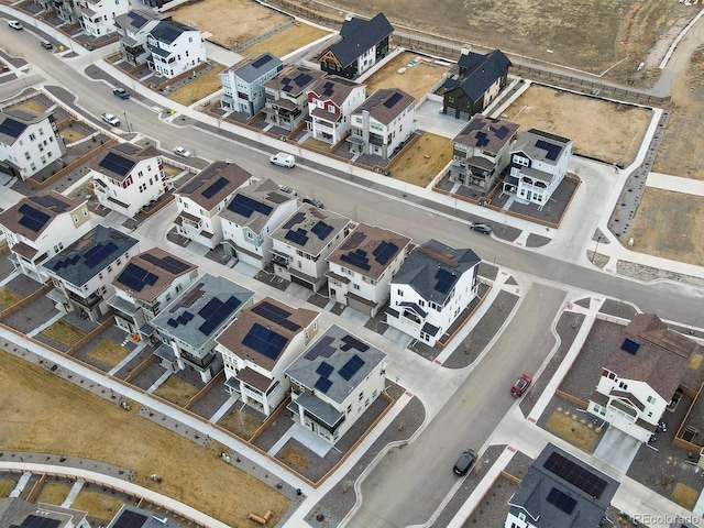 drone / aerial view featuring a residential view