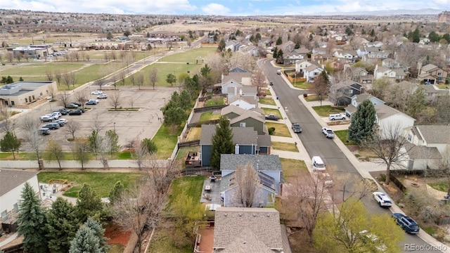 aerial view featuring a residential view